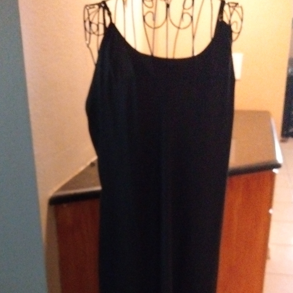 Victoria's Secret Black Satin Dress